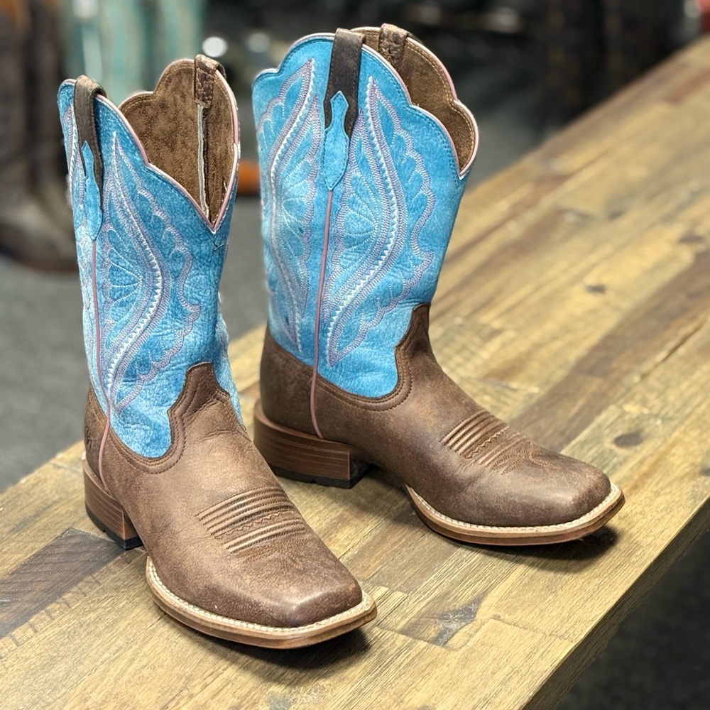 Ariat Womens Primetime Square Toe Western Boots 10027373 Size 6.5